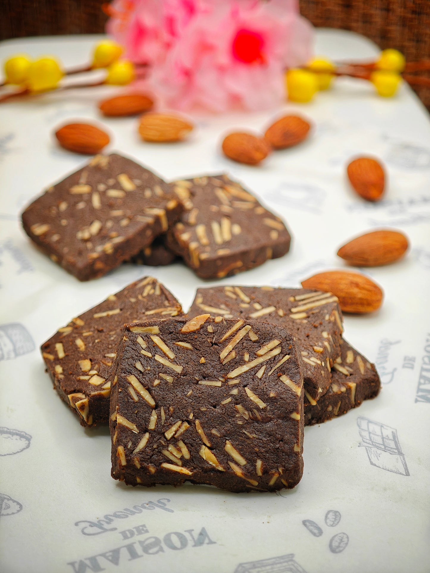 Chocolate Almond Cookies